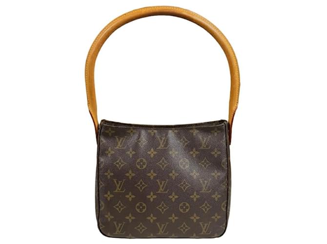 Louis Vuitton Looping MM Marrone Tela  ref.1561942