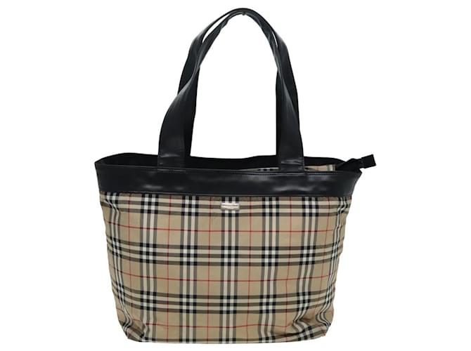 Burberry Nova Check Beige Sintetico  ref.1561945