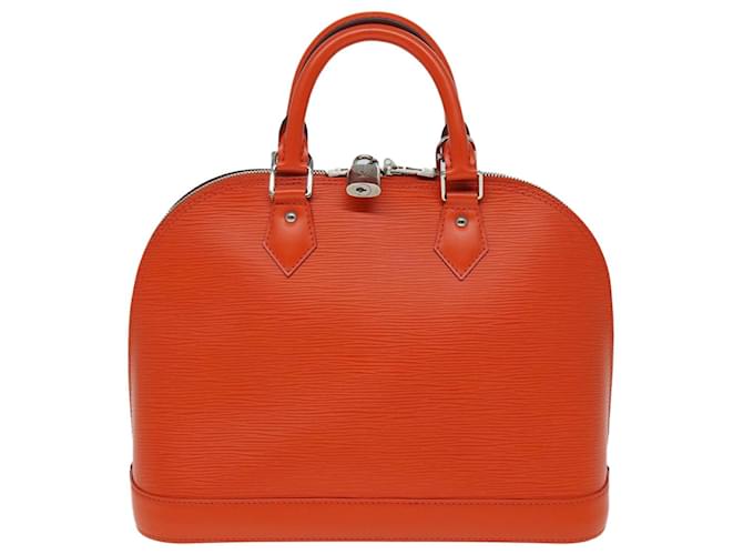 Louis Vuitton Alma Laranja Couro  ref.1561980