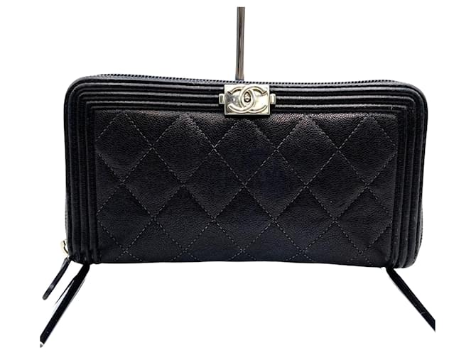 Chanel Boy Cuir Noir  ref.1562016