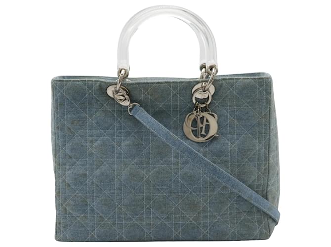 Dior Lady Dior Jean Bleu  ref.1562103