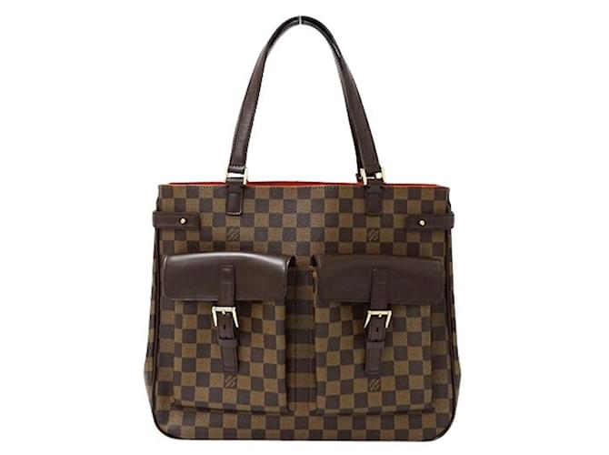 Louis Vuitton Uzes Castaño Lienzo  ref.1562162