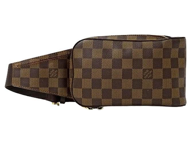 Louis Vuitton Geronimos Marrom Lona  ref.1562164