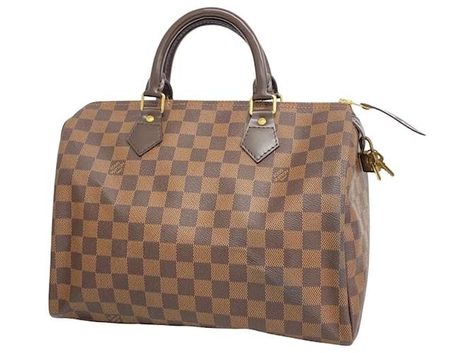 Louis Vuitton Speedy 30 Castaño Lienzo  ref.1562190