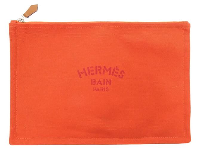 Hermès Arancione Cotone  ref.1562199