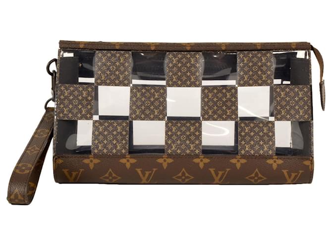 Louis Vuitton Chess Brown Cloth  ref.1562206