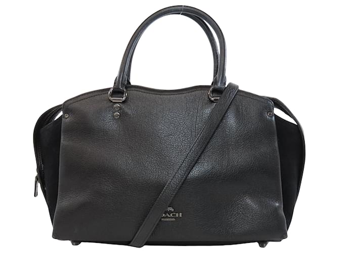 Coach Entrenador Negro Cuero  ref.1562207