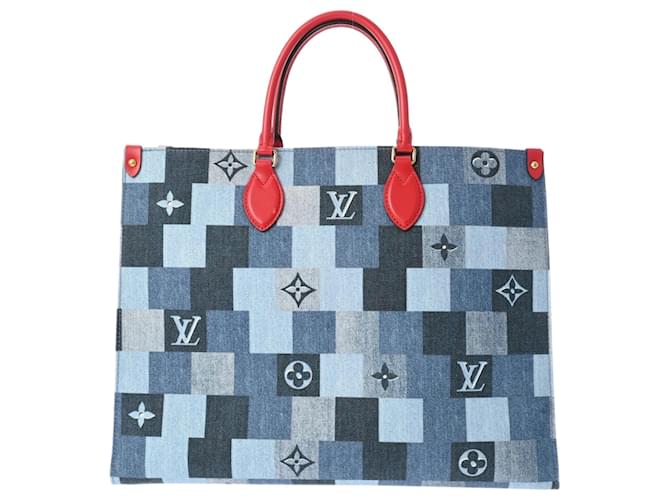 Louis Vuitton Onthego GM Azul John  ref.1562230