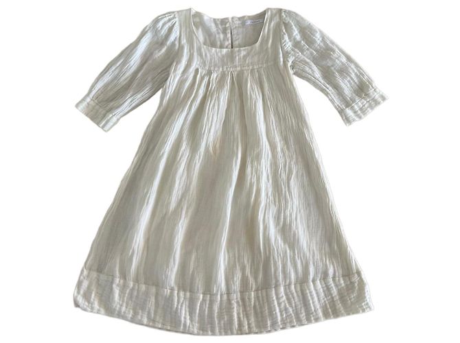 Vestido de algodón blanco roto Masscob talla 34 - 36