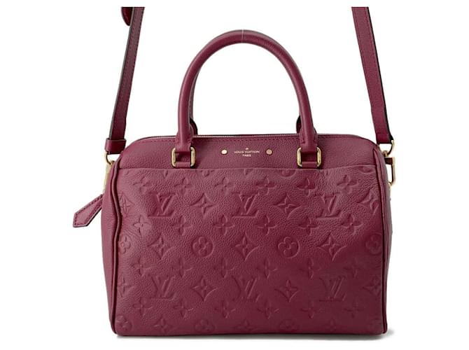 Louis Vuitton Speedy Bandoulière 25 Bordeaux Couro  ref.1562308