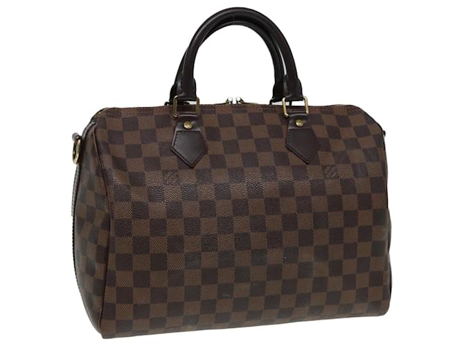 LOUIS VUITTON Damier Ebene Speedy Bandouliere30 Hand Bag N41367 LV Auth 84744  ref.1562328