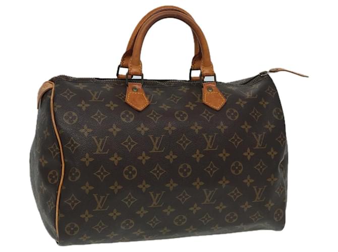 LOUIS VUITTON Bolsa de Mão Monogram Speedy 35 M41524 LV Auth 83912 Monograma Lona  ref.1562369