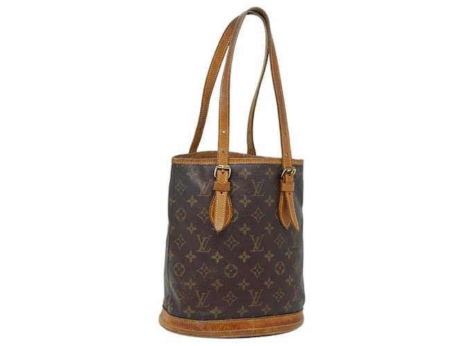 LOUIS VUITTON Sac à épaule Monogram Bucket PM M42238 LV Auth 79119 Toile Monogramme  ref.1562389