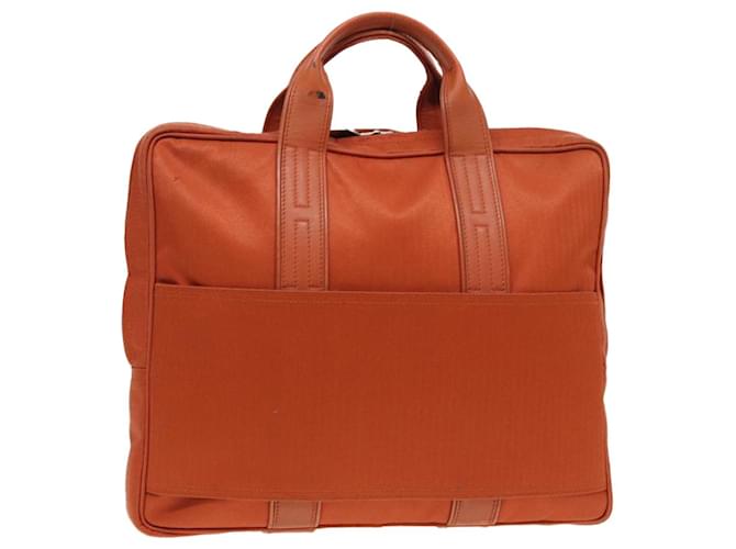 Hermès HERMES Acapulco Odinatur Sac à main en toile et cuir orange Auth bs16494  ref.1562481