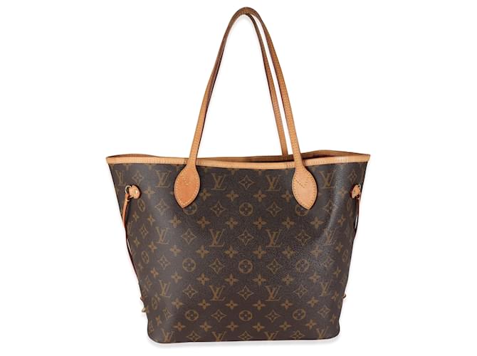 Louis Vuitton Monogram Canvas Neverfull MM Marrom Lona  ref.1562615