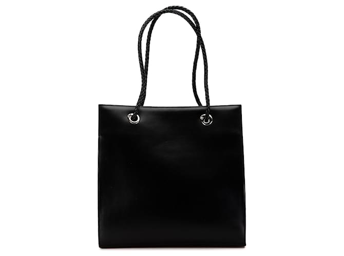 Bolso tote de cuero negro Cartier Panthère  ref.1562710