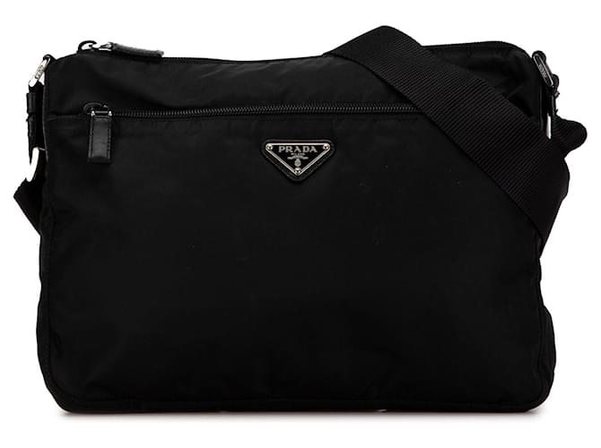 Black Prada Tessuto Crossbody Cloth  ref.1562721