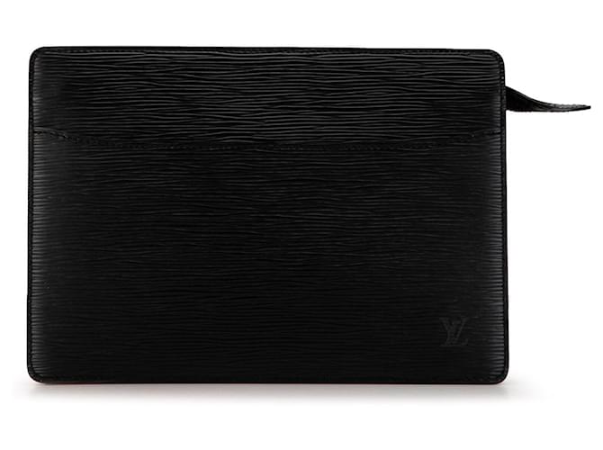 Black Louis Vuitton Epi Pochette Homme Clutch Bag Leather  ref.1562722