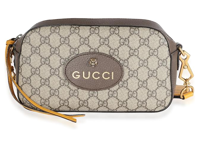 Borsa a tracolla neo vintage Gucci Beige GG Supreme Monogram Web Marrone Tela  ref.1562766