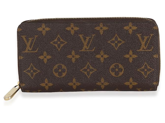 Carteira Zippy em Canvas Monogram Louis Vuitton Marrom Lona  ref.1562788