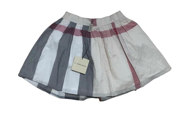 Falda Burberry Tartán Beige de Algodón 4 años