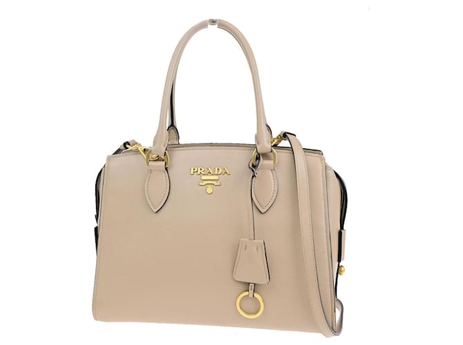 Prada Saffiano Beige Leather  ref.1562867