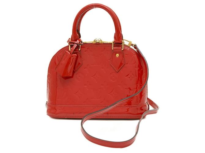 Louis Vuitton Alma BB Red Patent leather  ref.1562875