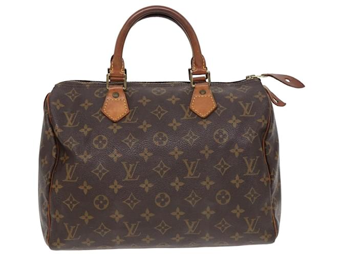 Louis Vuitton Speedy Marrone Tela  ref.1562919