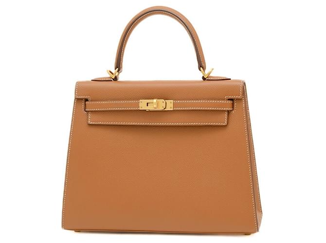 Hermès Kelly 25 Cuir Marron  ref.1562996