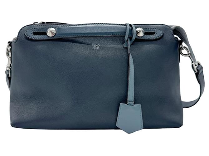 By The Way Fendi Au fait Moyen Cuir Bleu Marine  ref.1563009