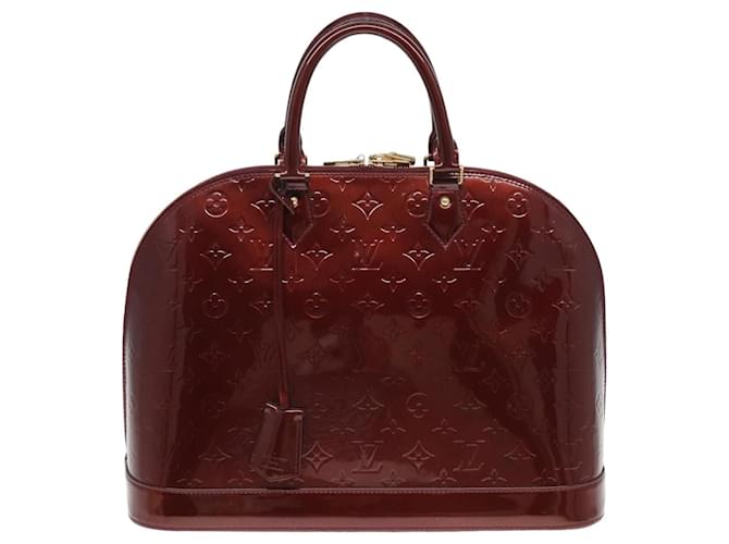 Louis Vuitton Alma Bordeaux Couro envernizado  ref.1563016