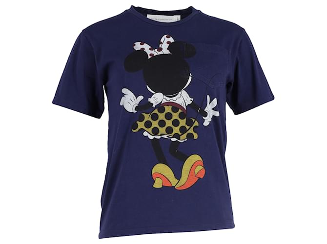  Victoria Beckham Minnie Mouse Print T-Shirt in  Navy Blue Cotton  ref.1563260