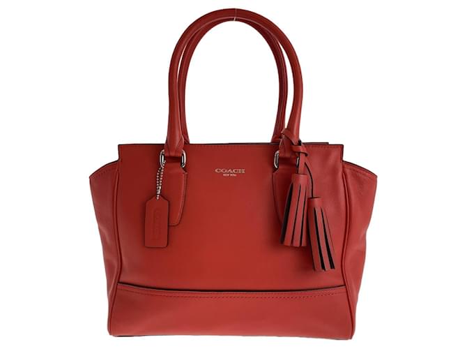 Coach Leder Legacy Candace Tragetasche Rot  ref.1563286