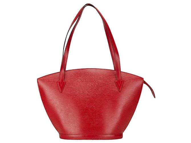 Saint Jacques Bolso de hombro de cuero Saint-Jacques de Louis Vuitton Roja  ref.1563288