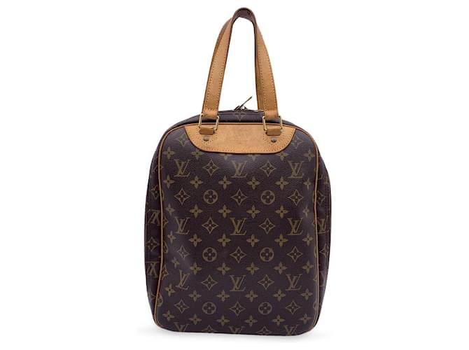 Louis Vuitton Bolsa de viaje Excursion en lona Monogram, estuche para zapatos M41450 Castaño Lienzo  ref.1563412