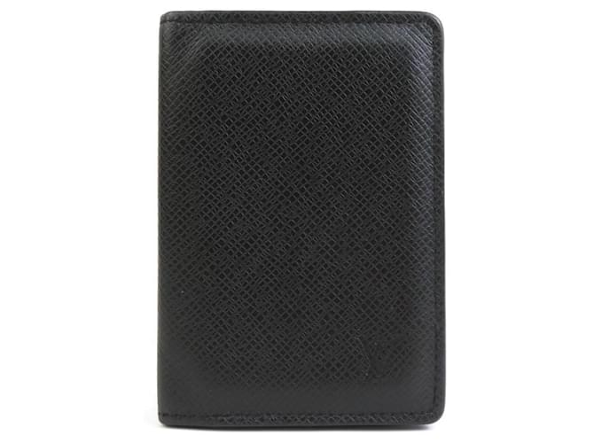 Louis Vuitton Organizer de poche Cuir Noir  ref.1563422