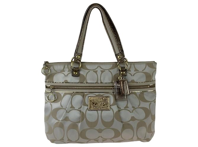 Autre Marque Coach Poppy Canvas Tote Bag ref.1563718 Joli Closet