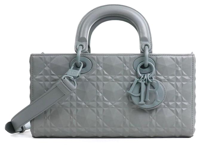 DIOR Sacs à main T. Cuir Gris  ref.1564269