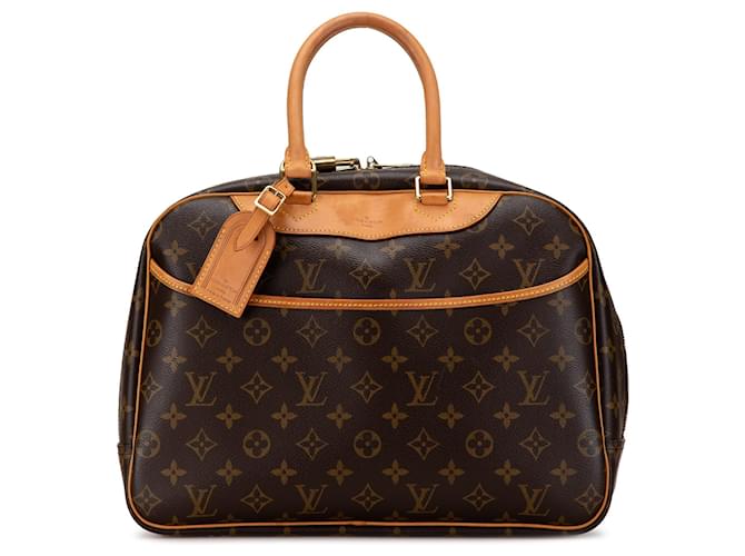 Brown Louis Vuitton Monogram Deauville Handbag Leather  ref.1564322