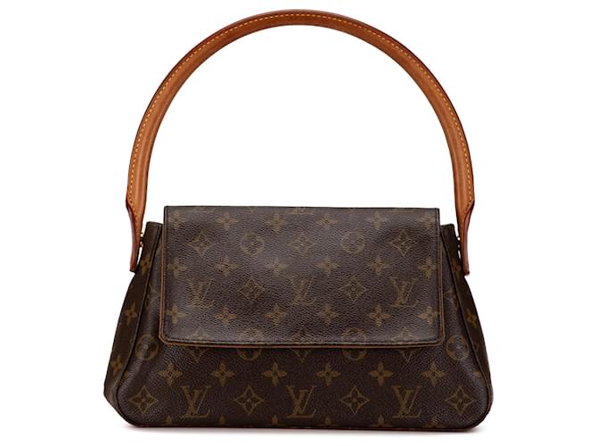 Sac à bandoulière mini Looping Monogram Louis Vuitton marron Cuir  ref.1564335