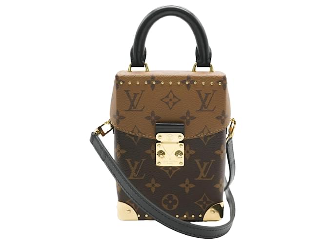 Scatola per fotocamera NM in tela Monogram inversa Louis Vuitton Marrone  ref.1564378