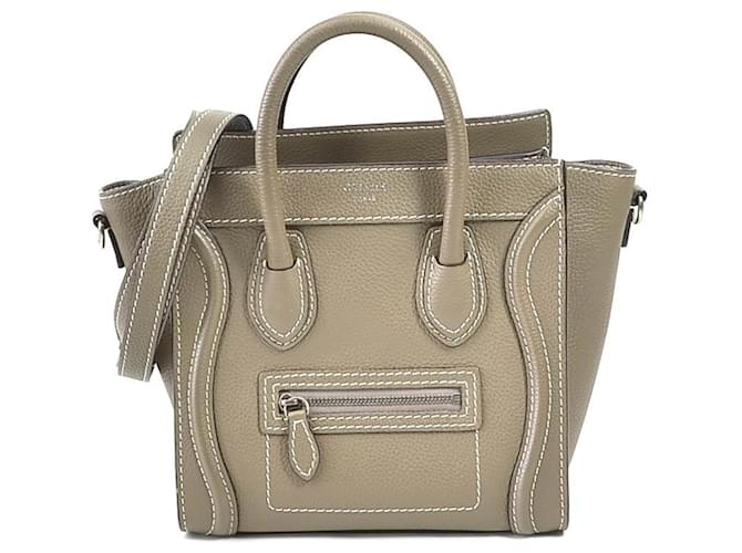 Luggage Mala Céline Marrom Couro  ref.1564517