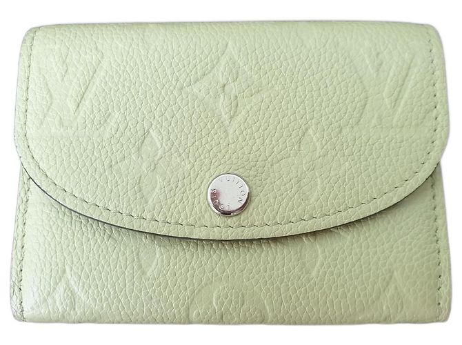 Louis Vuitton Carteira Rosalie Monogram Empreinte Couro Verde