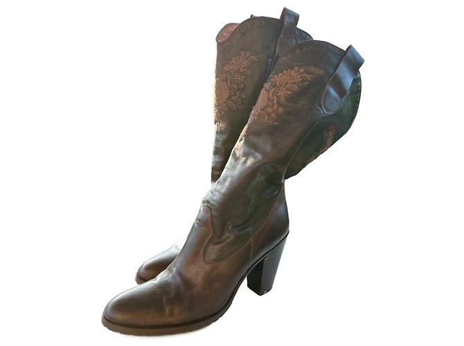 Autre Marque D'Oreste Lederstiefel Braun