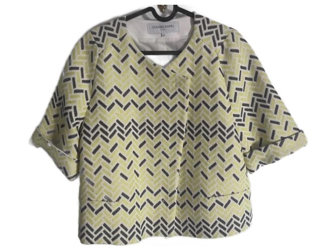 Giacca Gerard Darel in cotone a maniche 3/4 Multicolore