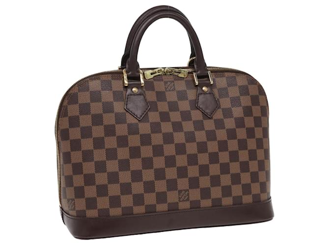 LOUIS VUITTON Damier Ebene Alma Hand Bag N51131 LV Auth 84745  ref.1564866