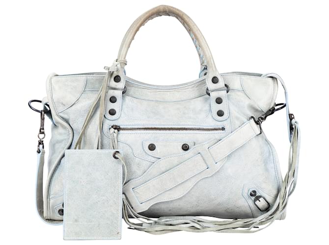 Balenciaga The City Bag Blue Cloth  ref.1565006