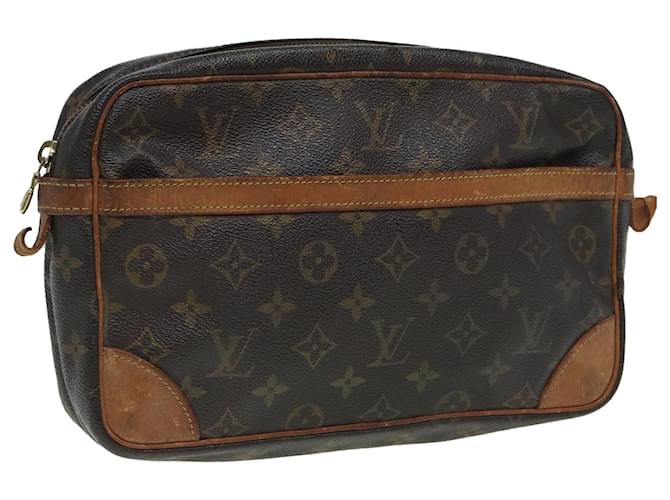 LOUIS VUITTON Monogram Compiegne 28 Clutch Bag M51845 LV Auth 83591 Cloth  ref.1566623