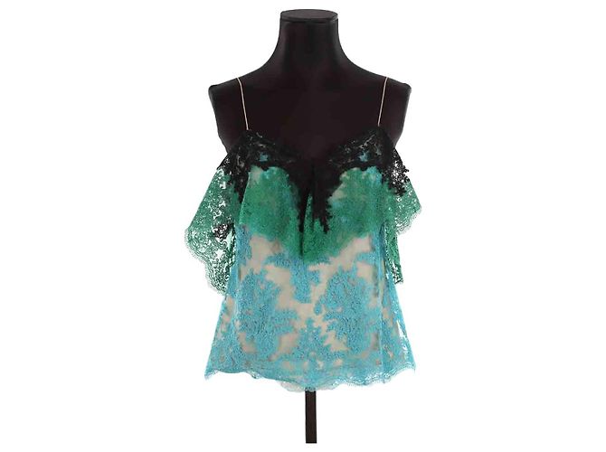 Alexis Mabille Top de encaje Verde