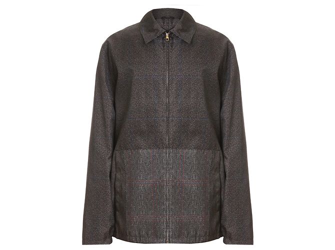 Alfred Dunhill Dunhill Herringbone Patterned Windbreaker Jacket
